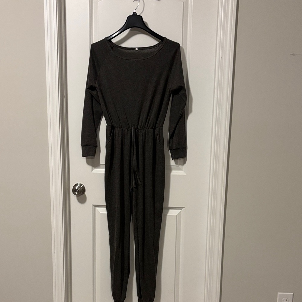 Smoky grey Long Sleeve Jumpsuit